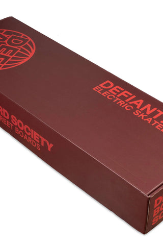 DEFIANT: ONE Electric Skateboard - Black with Boa Wheels